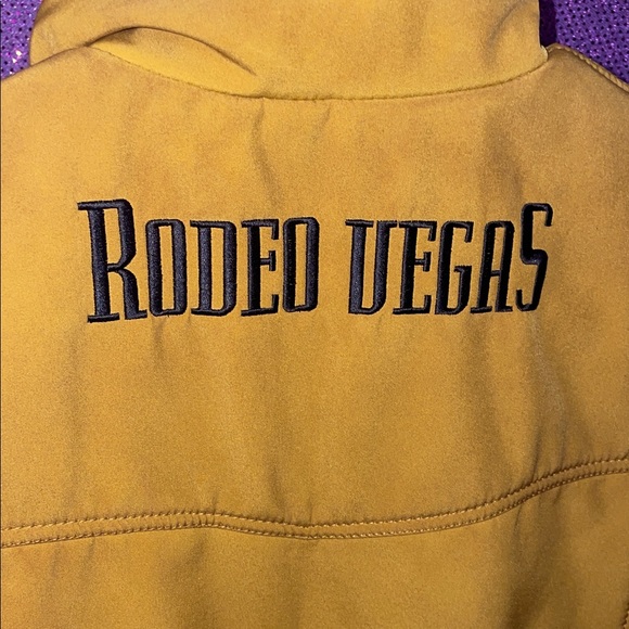 Rodeo Vegas 4XL Tan Canvas Vest NWT • Embroidered NFR Logo - Picture 8 of 16